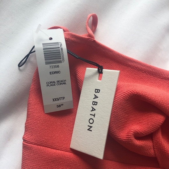 NEW Babaton Pink Crop Top - Picture 2 of 2